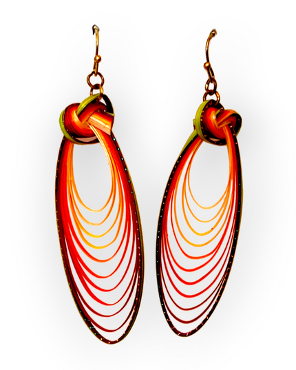 Organic bamboo earrings bursting color and opportunities - Sundara Joon