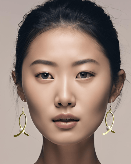 A pearl between two swirls earrings - Sundara Joon