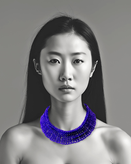 Amethyst beaded collar statement necklace - Sundara Joon