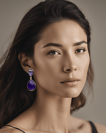 Amethyst for a purple punch earrings - Sundara Joon