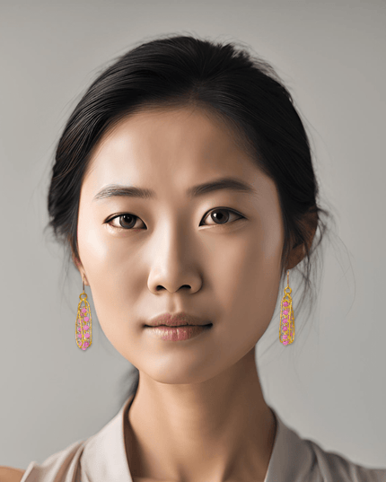 Amethyst hoop drop earrings - Sundara Joon