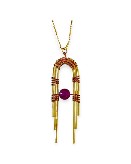 Art deco inspired pendant necklace - Sundara Joon