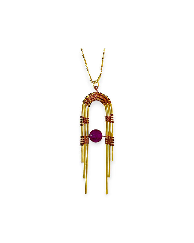 Art deco inspired pendant necklace - Sundara Joon