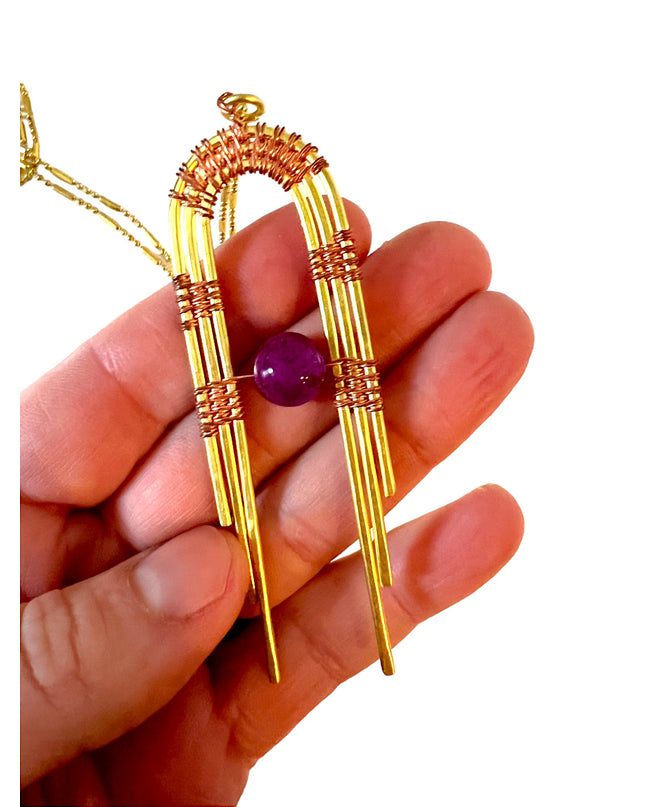 Art deco inspired pendant necklace - Sundara Joon