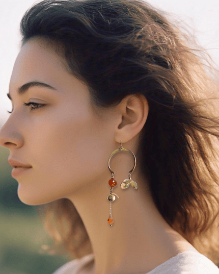 Balancing floral earrings - Sundara Joon