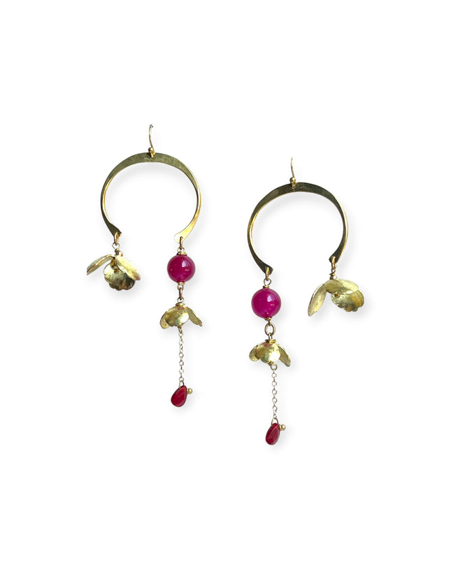 Balancing floral earrings - Sundara Joon