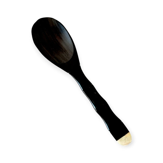 Bamboo handle wooden condiment spoons - Sundara Joon