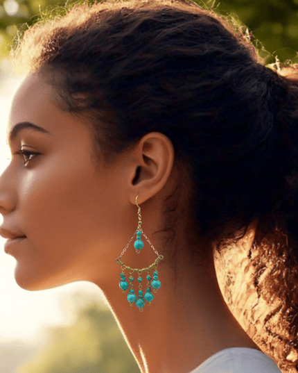 Beaded drop earrings with a boho vibe - Sundara Joon