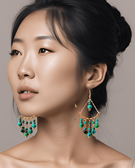 Beaded drop statement earrings with a boho vibe - Sundara Joon