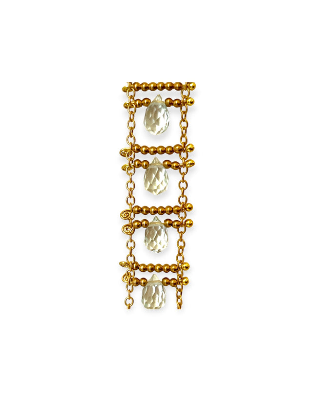 Beaded echelle earrings - Sundara Joon