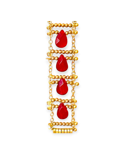 Beaded echelle earrings - Sundara Joon