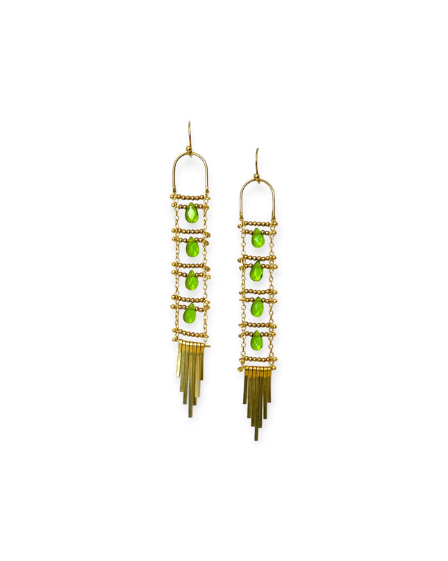 Beaded echelle earrings - Sundara Joon