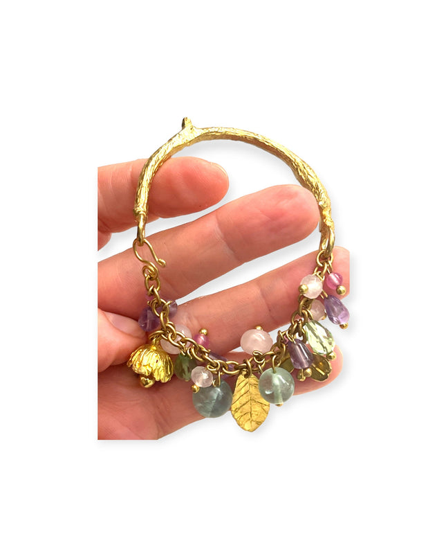 Beaded floral organic bracelet - Sundara Joon