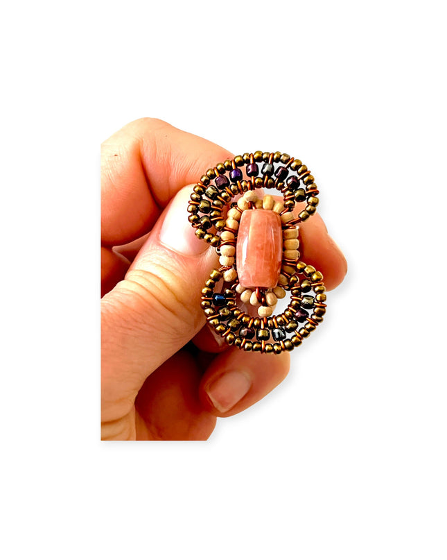 Gemstone figure 8 ring in lovely earth tones colors - Sundara Joon