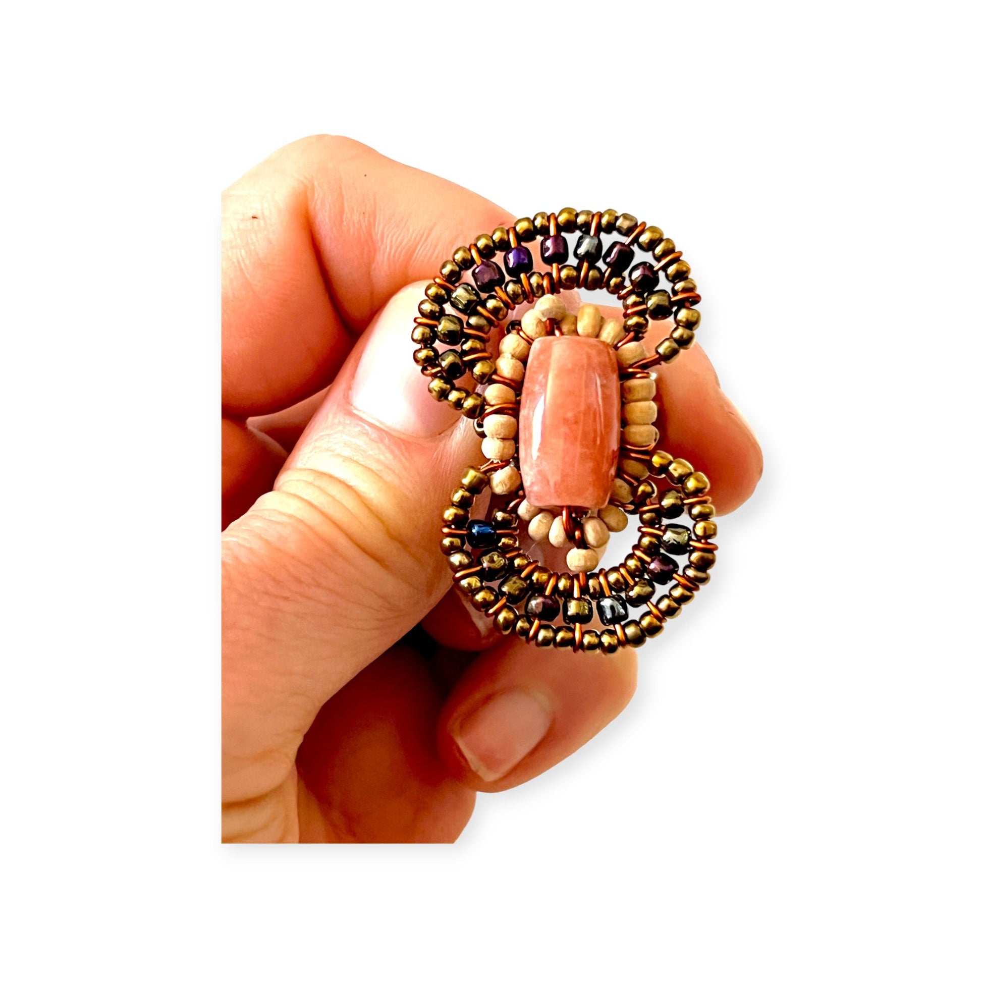 Gemstone figure 8 ring in lovely earth tones colors - Sundara Joon