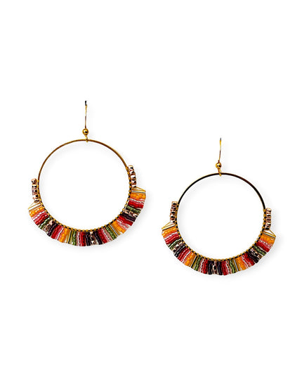 Beaded hoop earrings - Sundara Joon