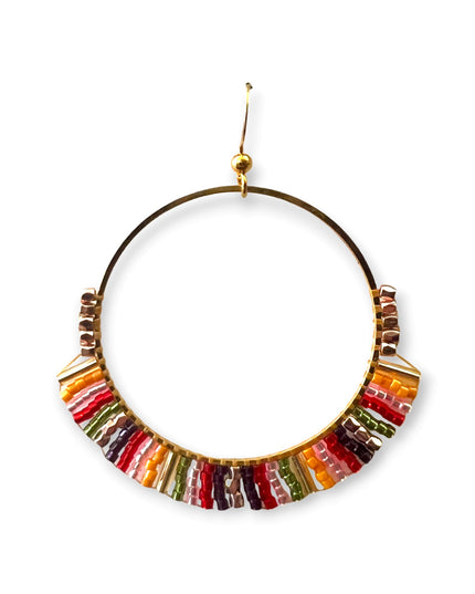 Beaded hoop earrings - Sundara Joon