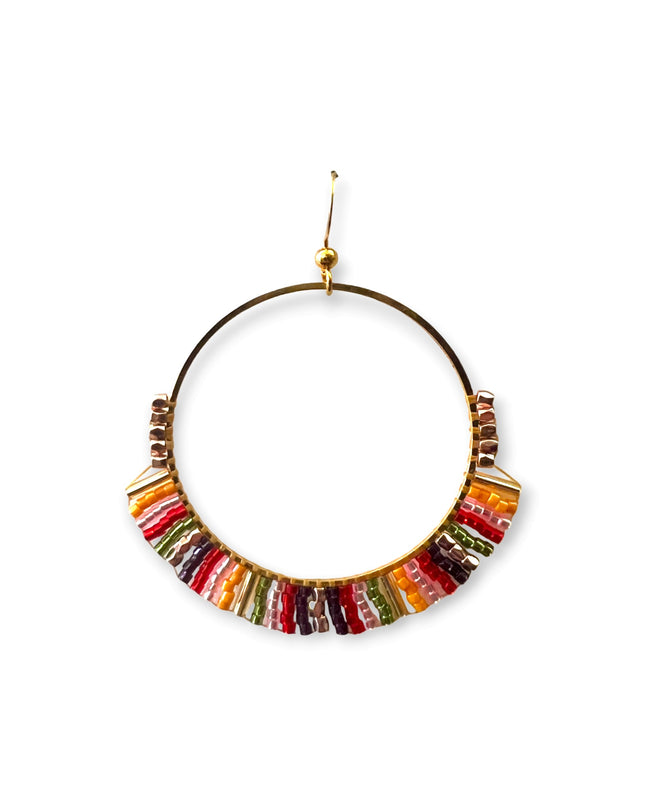 Beaded hoop earrings - Sundara Joon