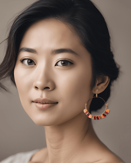 Beaded hoop earrings - Sundara Joon