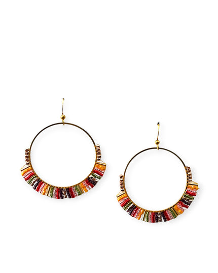 Beaded hoop earrings - Sundara Joon