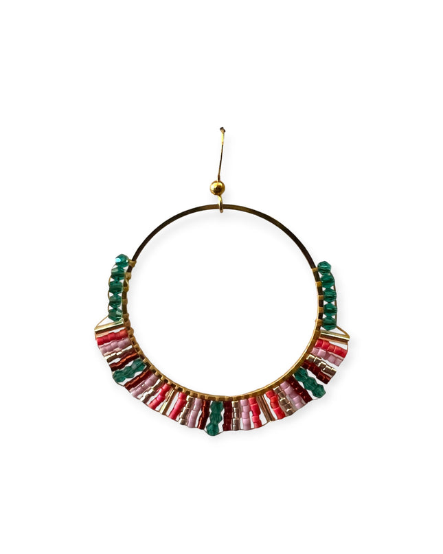 Beaded hoop earrings - Sundara Joon