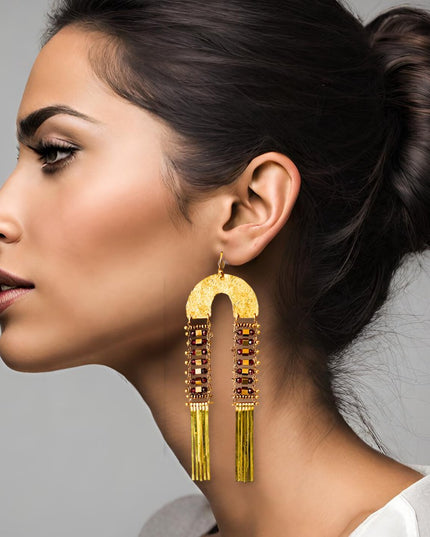 Beaded ladder earrings - Sundara Joon