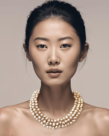 Beaded pearl choker necklace - Sundara Joon