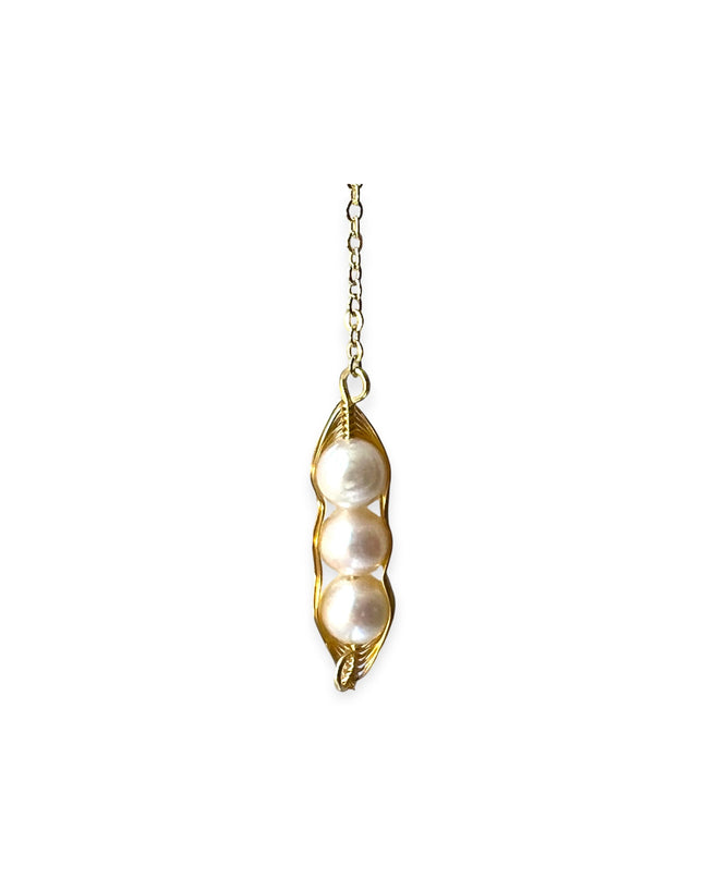 Chain earrings with a pearl cluster - Sundara Joon