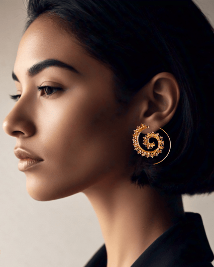 Coiled beauty filigree earrings - Sundara Joon