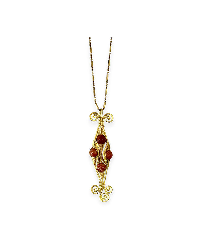 Colorful cluster pendant necklace - Sundara Joon