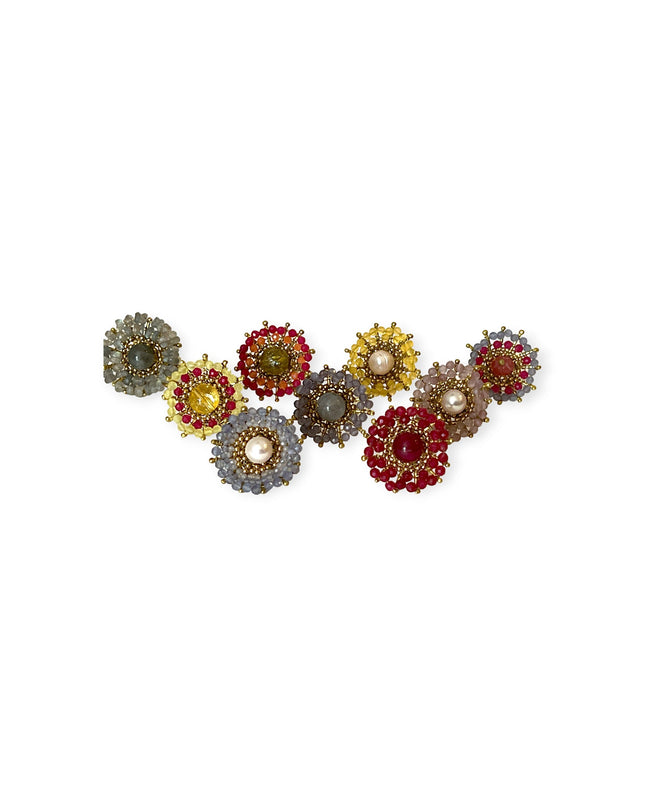 Colorful floral pattern ring - Sundara Joon