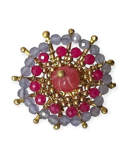 Colorful floral pattern ring - Sundara Joon