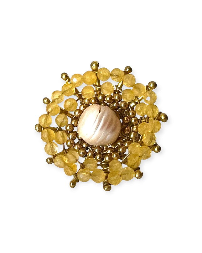 Colorful floral pattern ring - Sundara Joon