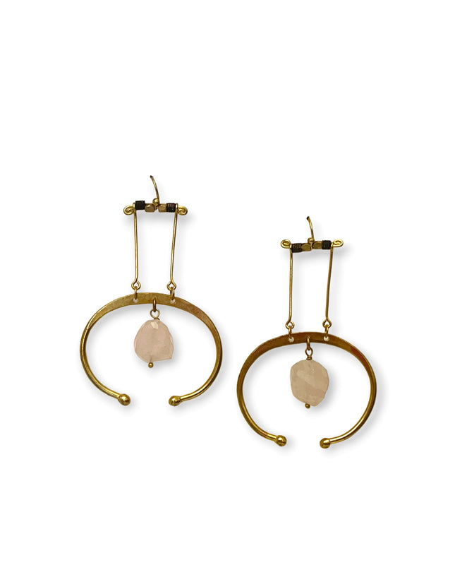 Colorful suspended gemstone statement earrings - Sundara Joon