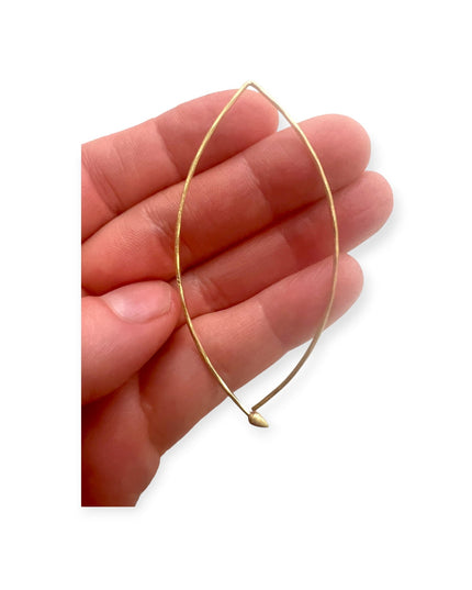 Darting back metal hoop earrings - Sundara Joon