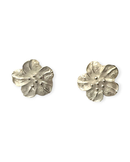 Delicate silver flower earrings - Sundara Joon