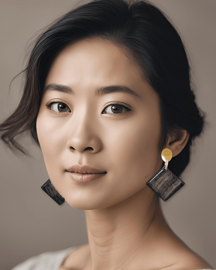 Drop earrings with geometric shapes - Sundara Joon