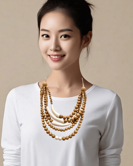 Dropped beaded necklace that adds a touch of drama - Sundara Joon