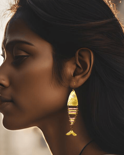 Feeling pesce beaded statement earrings - Sundara Joon