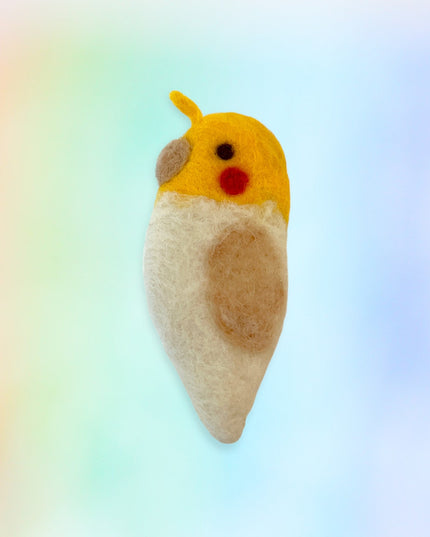 Felted wool bird pin - Sundara Joon