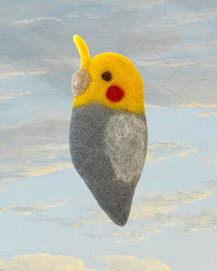 Felted wool bird pin - Sundara Joon