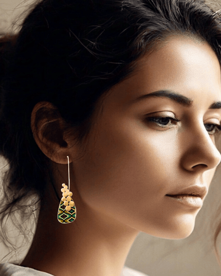 Globally inspired hanging drop earrings - Sundara Joon