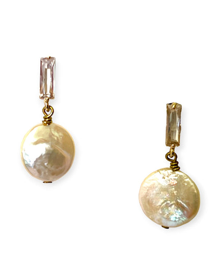 Keishi pearl drop earrings in a modern setting - Sundara Joon