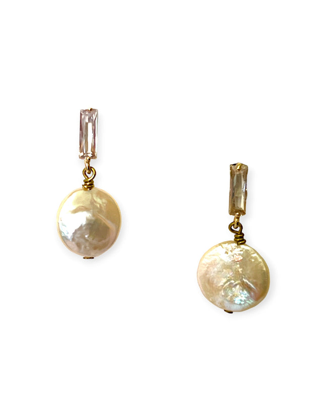 Keishi pearl drop earrings in a modern setting - Sundara Joon