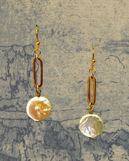 Keishi pearl drop earrings in a modern setting - Sundara Joon