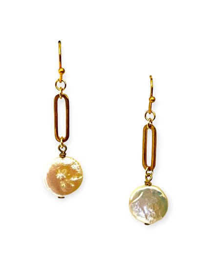 Keishi pearl drop earrings in a modern setting - Sundara Joon