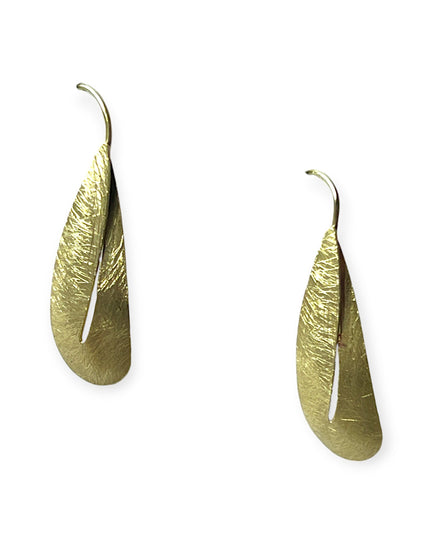 Leaf - like drop earrings with a modern feel - Sundara Joon