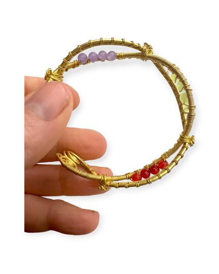 Loose weave gemstone cuff bracelet - Sundara Joon