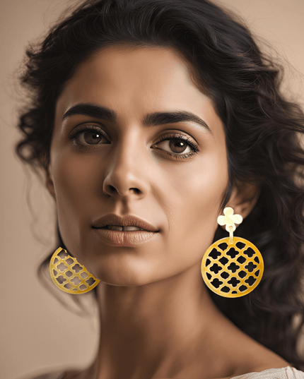 Moorish design drop earrings - Sundara Joon