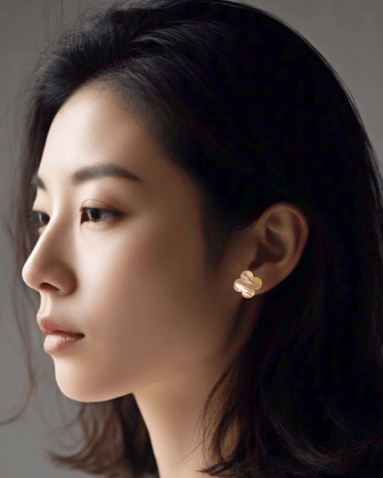 Mother of pearl clover leaf earrings - Sundara Joon